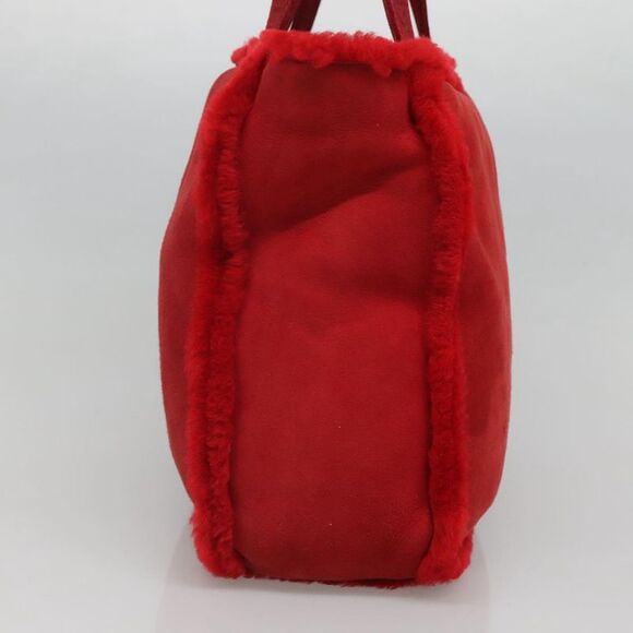 Pre Loved chanel Unisex Red Tote Bags - Picture 5 of 8